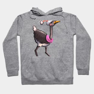 Cute Ostrich Drawing Hoodie